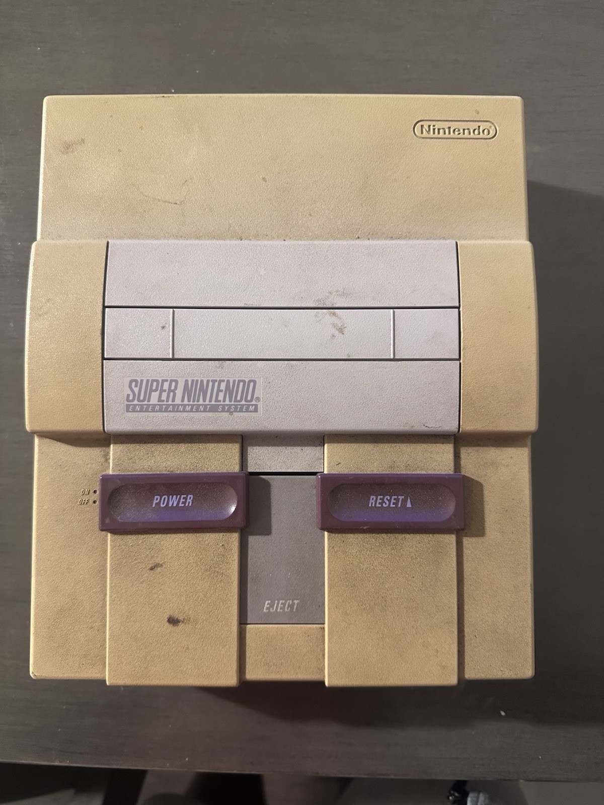 Super Nintendo SNES Console Only SNS-001 Gray Untested