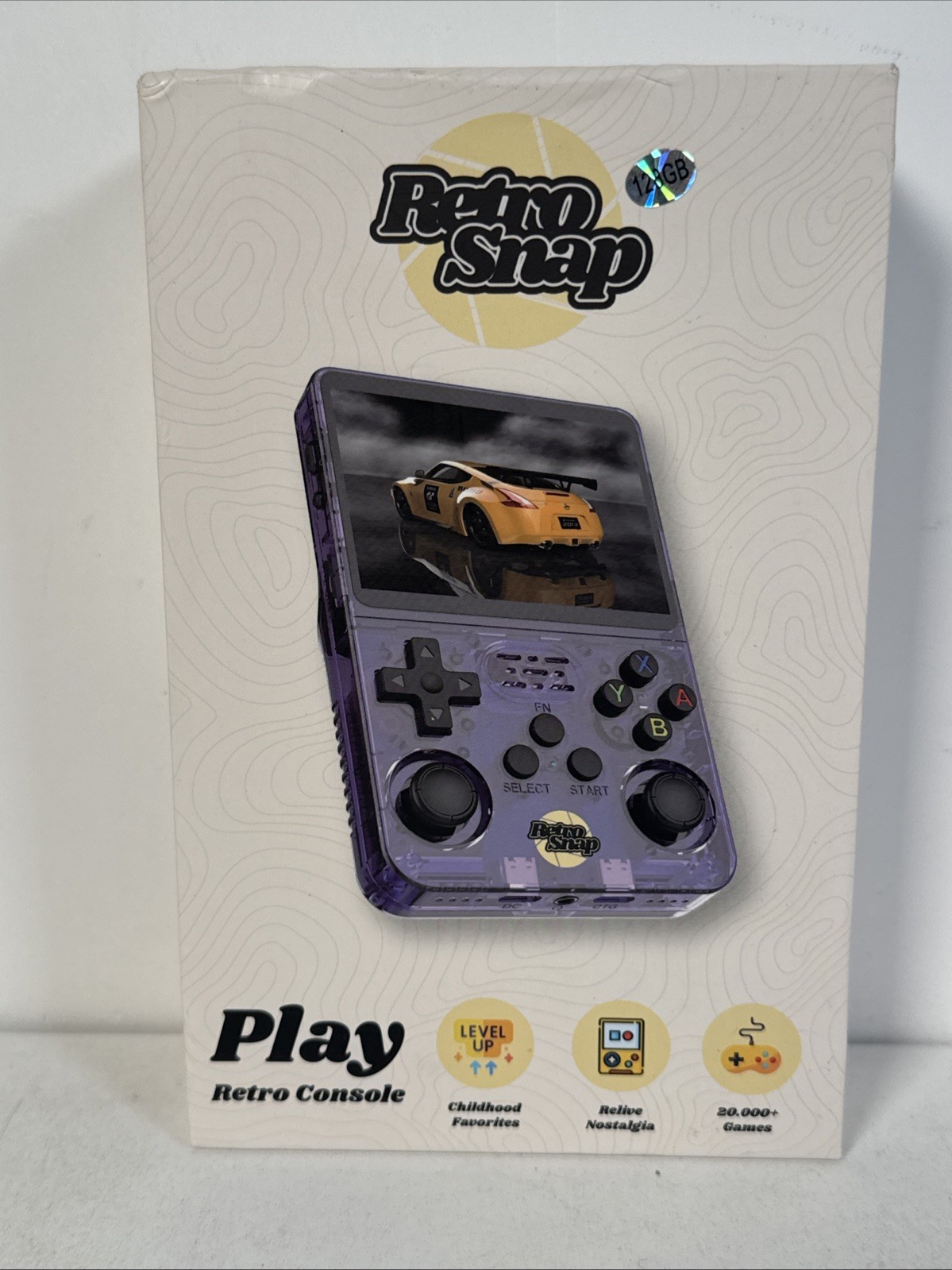 NEW Pink Retro Snap Play Handheld Video Game Console 128gb 20,000+ Games