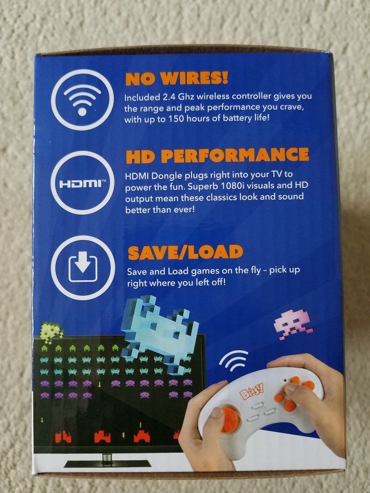 AtGames Legends Flashback Blast Space Invaders Burger Time Jungle Hunt HDMI New