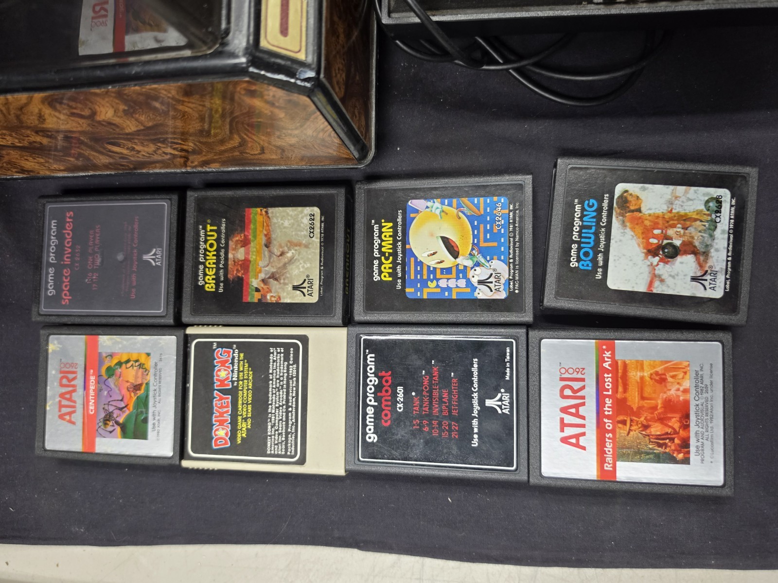 Atari CX-2600 Console with Accessories and Games Untested !! Huge Lot