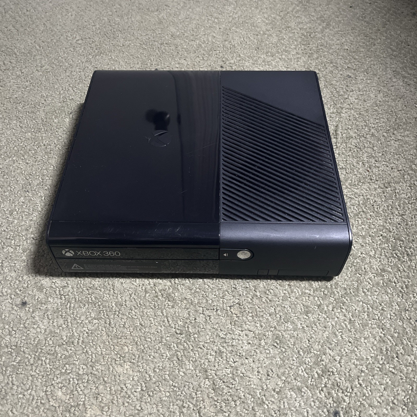 Microsoft Xbox 360 E Console Only Black System Tested & Working w/ 250GB HDD