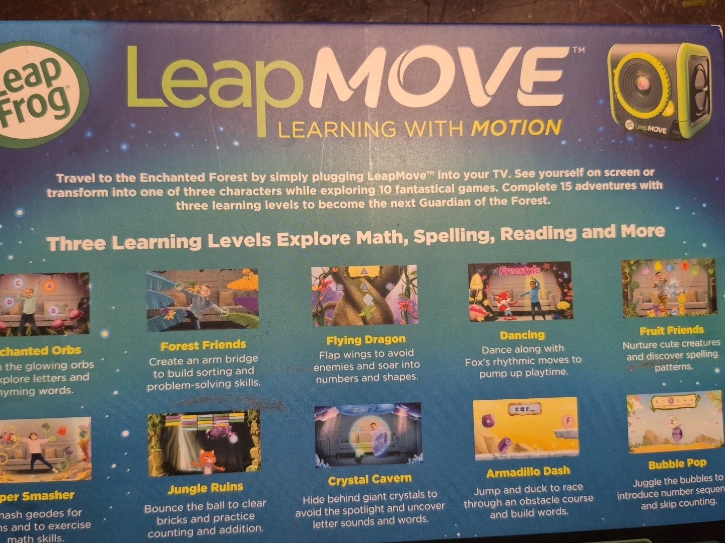 Factory Sealed. LeapFrog LeapMove Interactive Learning Game, Ages 4-7 Years Old