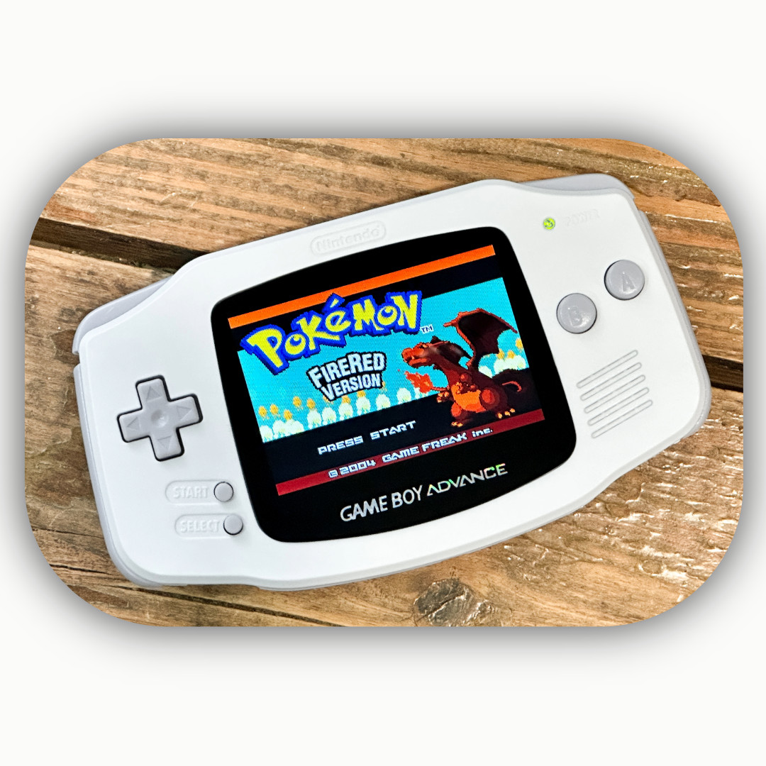 Nintendo Game Boy Advance GBA White System 101 V5 IPS LCD Backlit BRIGHTER