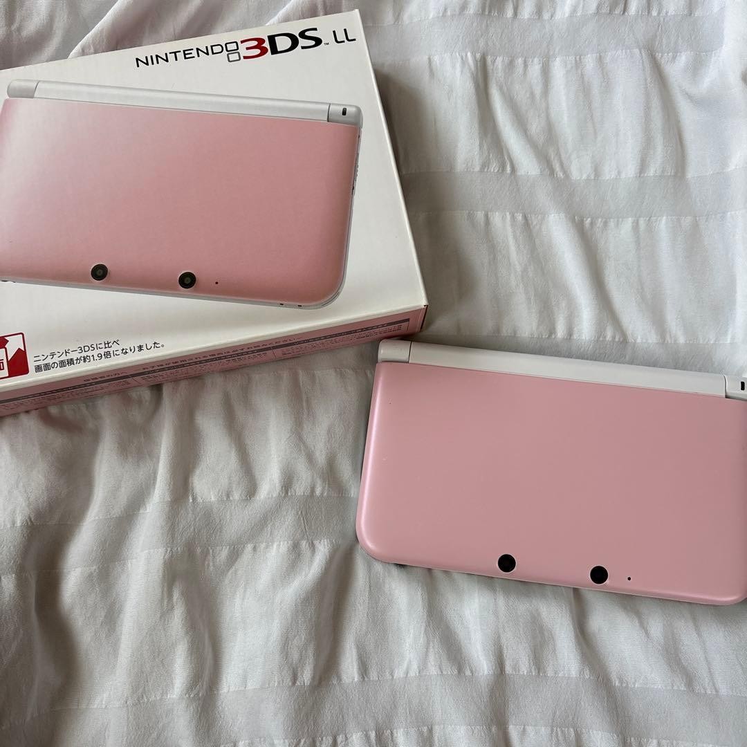 3DS/2DS/DS Nintendo 3Ds Ll Pink X White With Box Japan