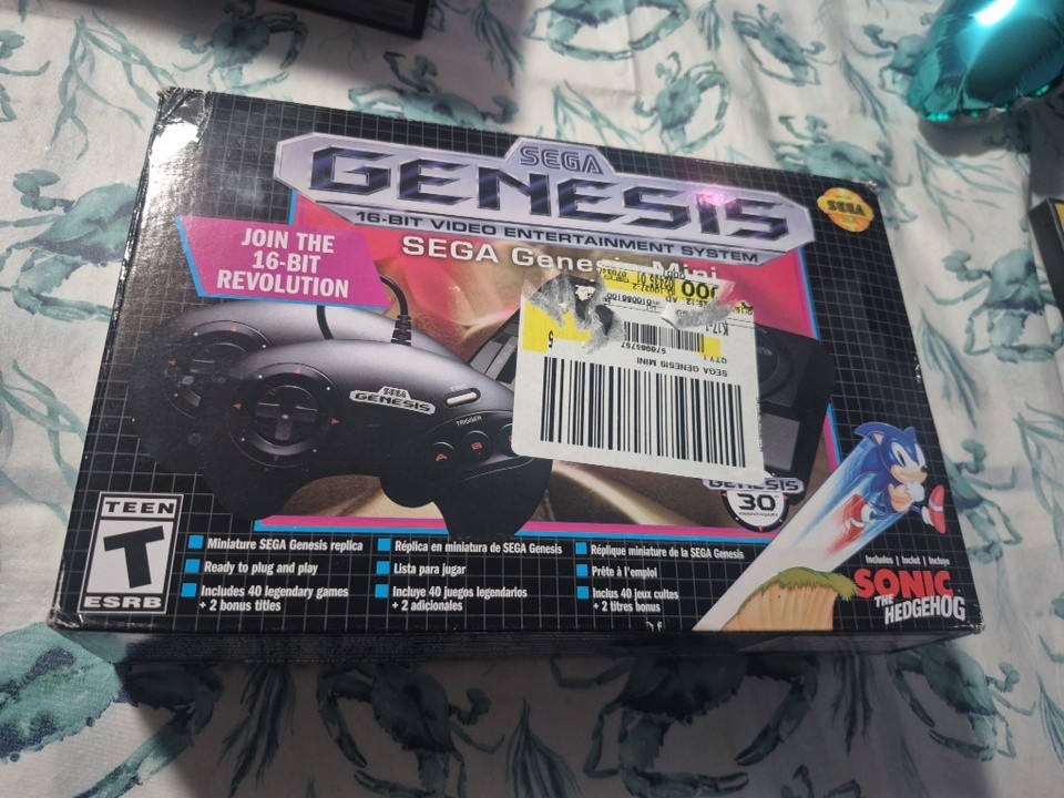SEGA Genesis Mini Home Game Console – Black Open Box Never Played New
