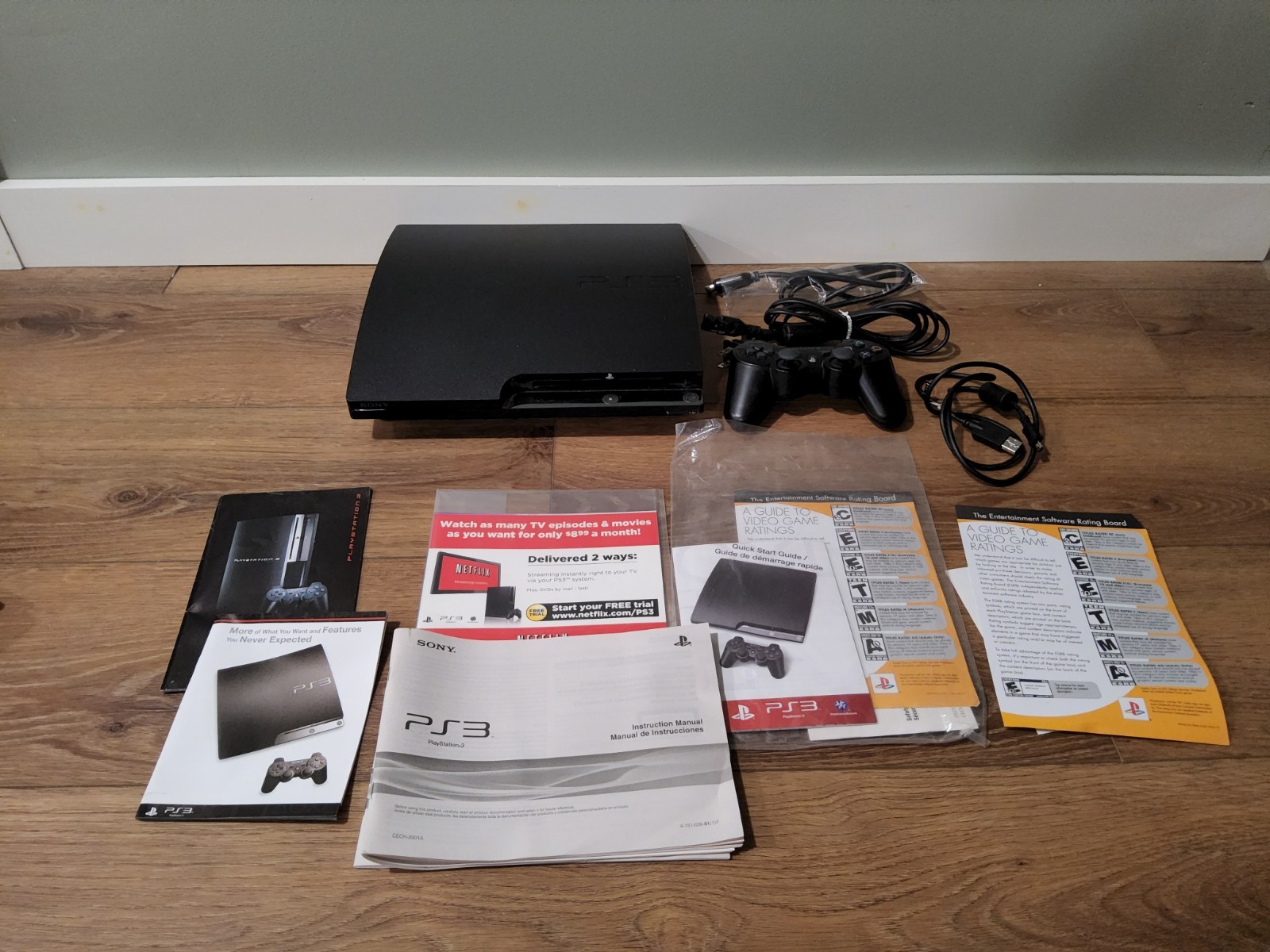 Sony Playstation 3 Slim Console, PS3 System, 120GB, Complete with Box CECH-2001A