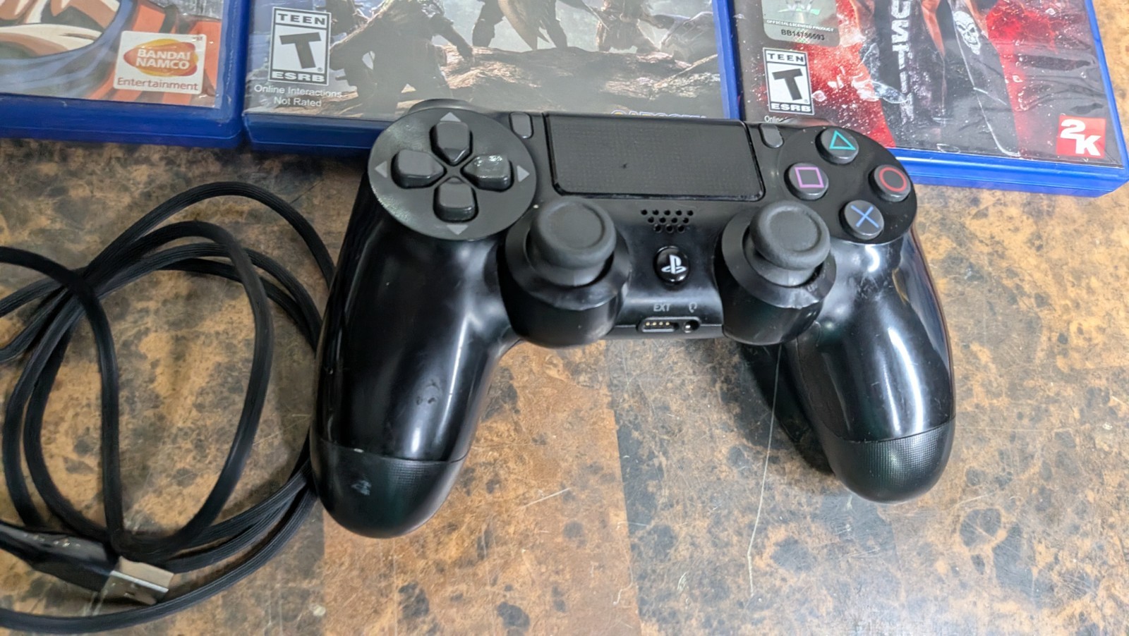 PS4 Console Bundle PlayStation 4 500GB – OEM Controller 3 GAMES – TESTED