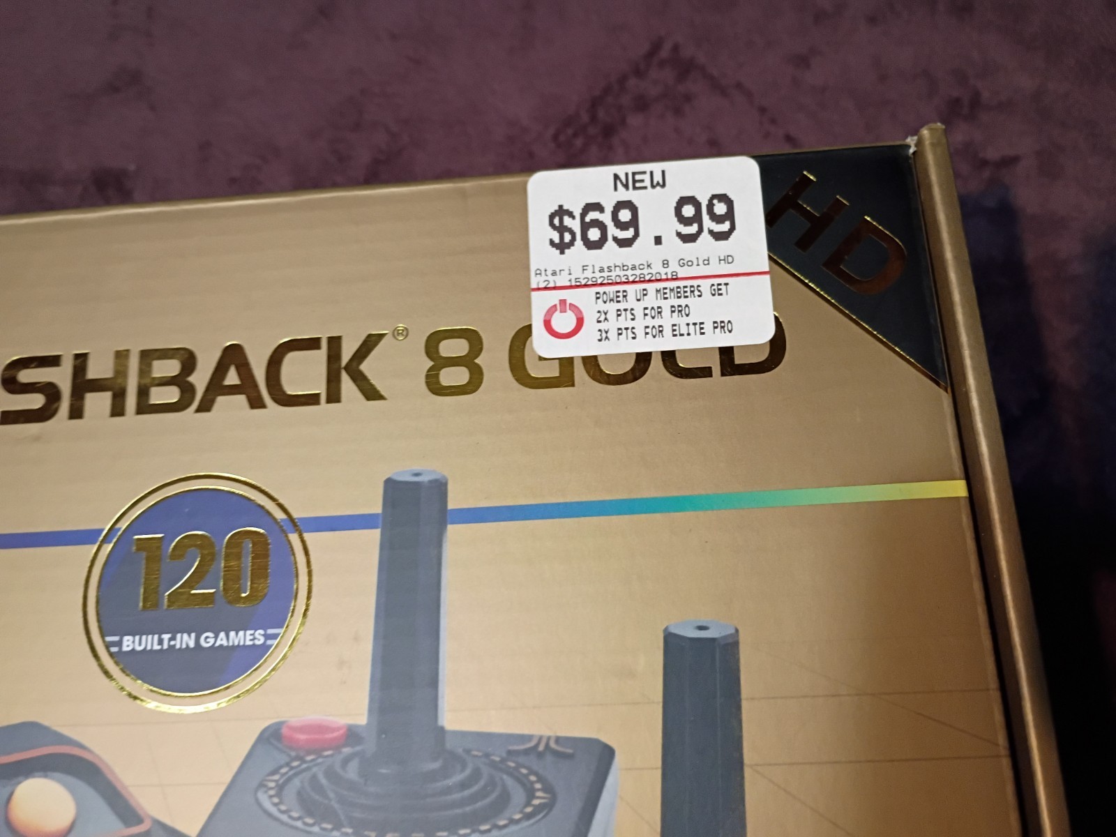 Atari Flashback 8 Gold Deluxe HD Console Wireless Controllers – Gold Used