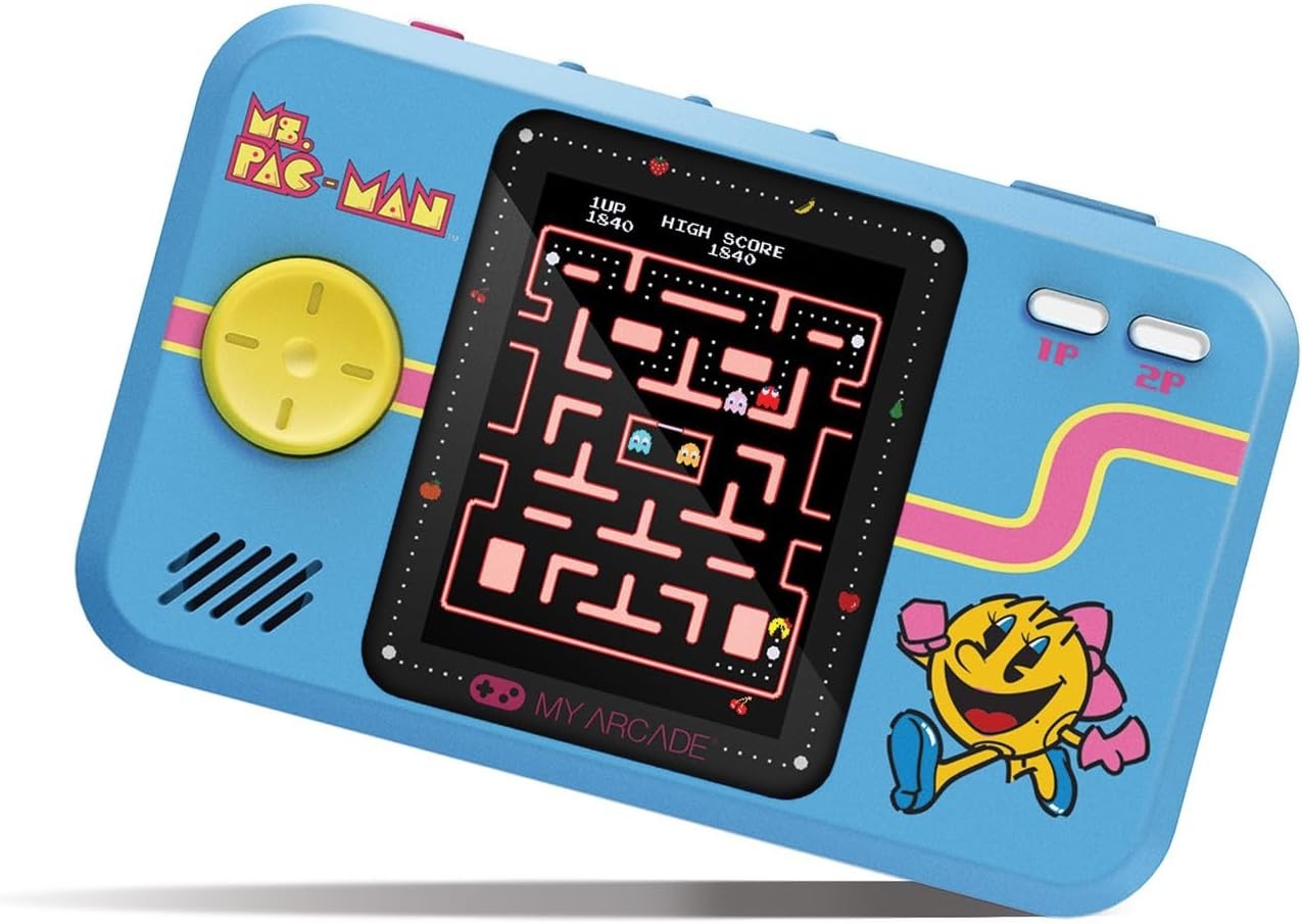 Ms. Pac-Man Pocket Player Pro: Portable Retro Gaming with 2.75