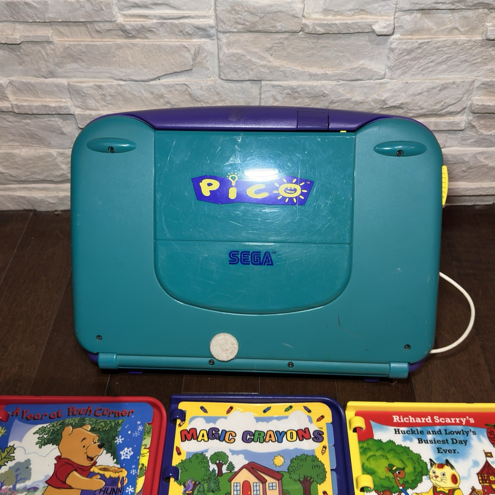 Sega Pico Console System Tested Working W Power And AV Cords WORKS