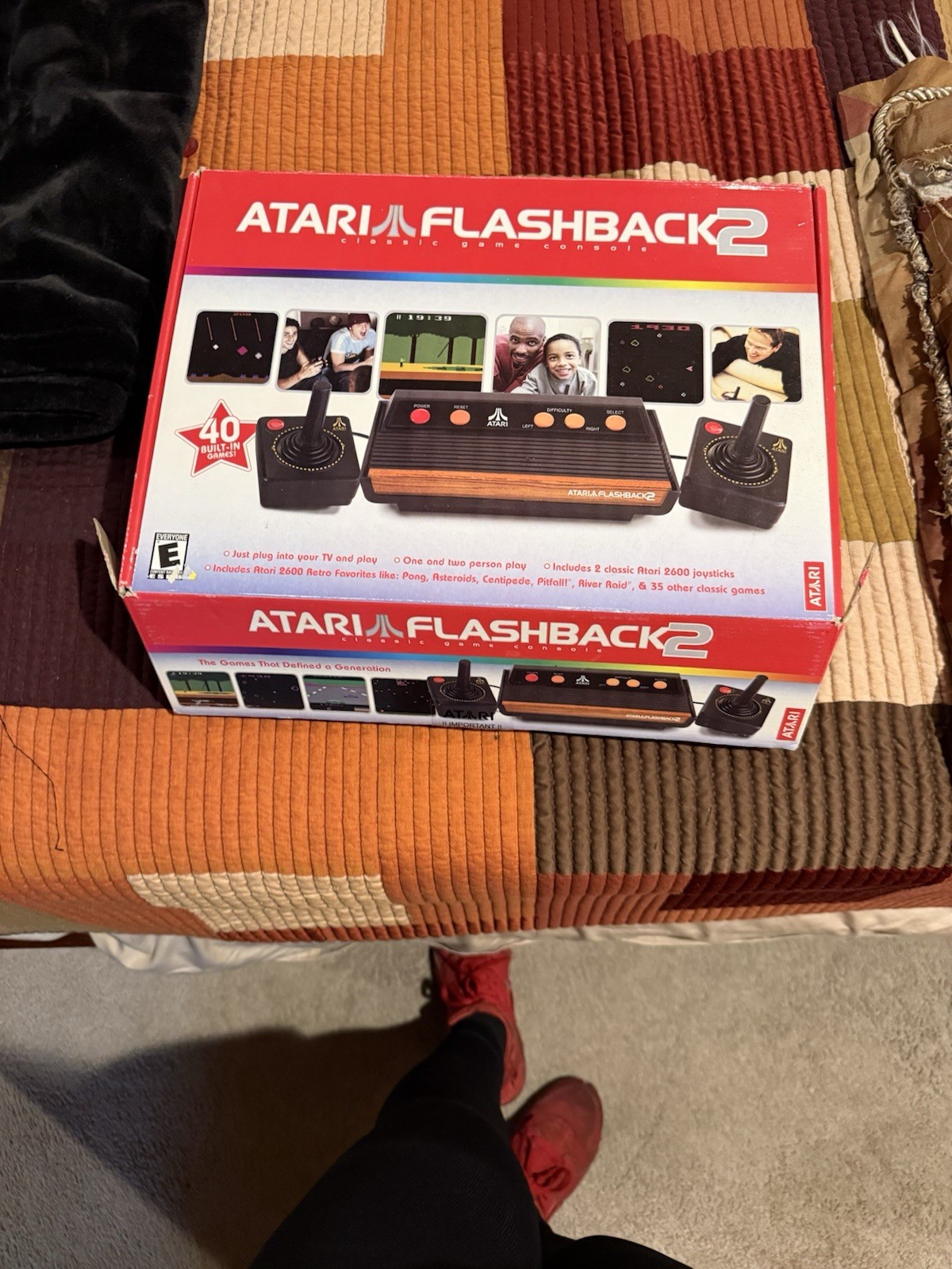 Atari Flashback 2 Home Console, 40 Built-In Games, 2 Joysticks, RCA