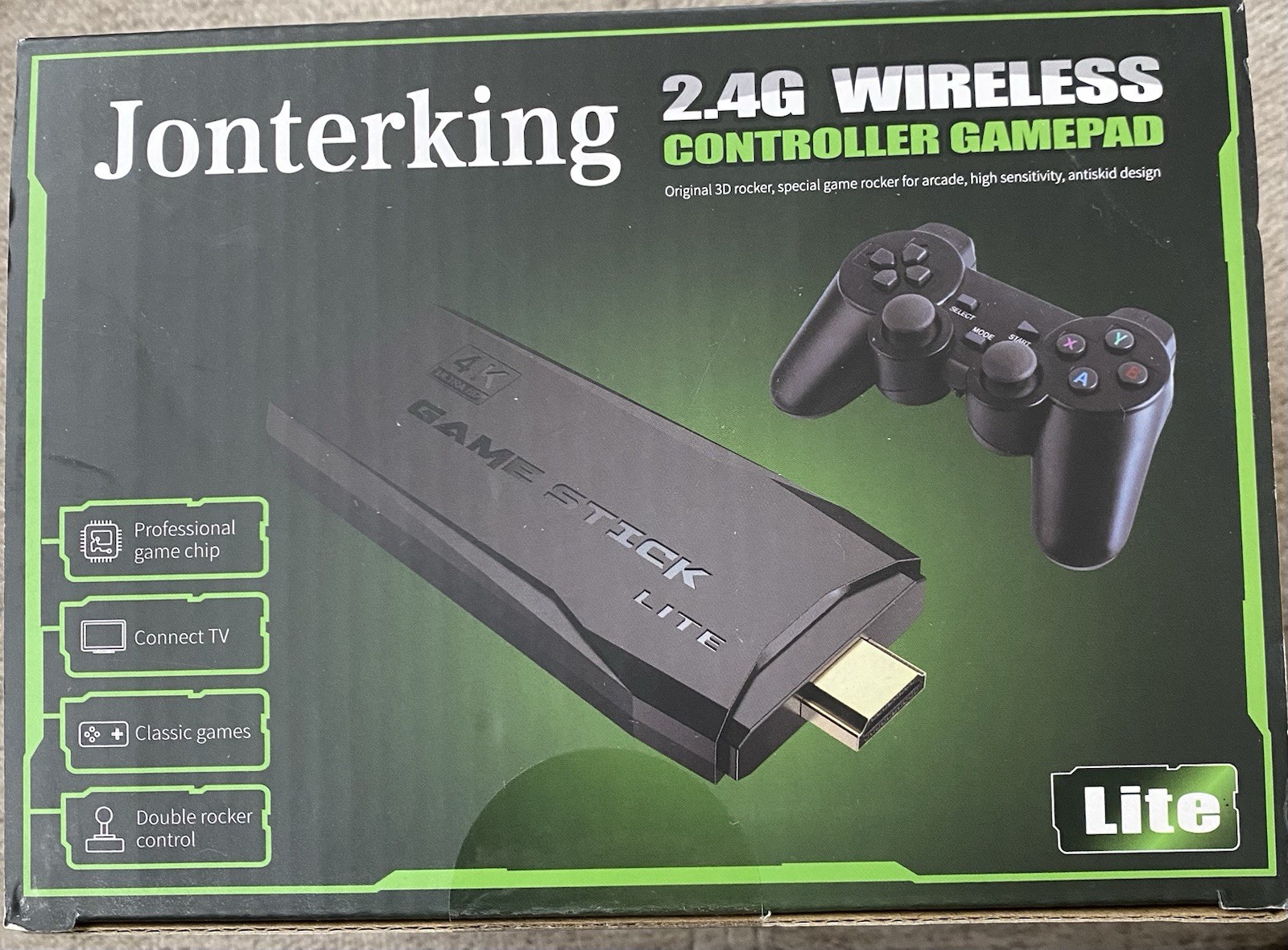 New Game Stick Lite 2.4G Wireless Controller 4K Ultra HD Retro Gaming Console