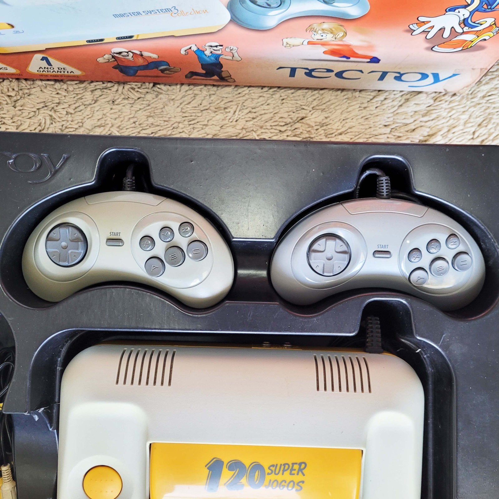 RARE: MASTER SYSTEM 3 COLLECTION CIB W/ 120 BUILT-IN GAMES BY TECTOY BRAZIL 🔥