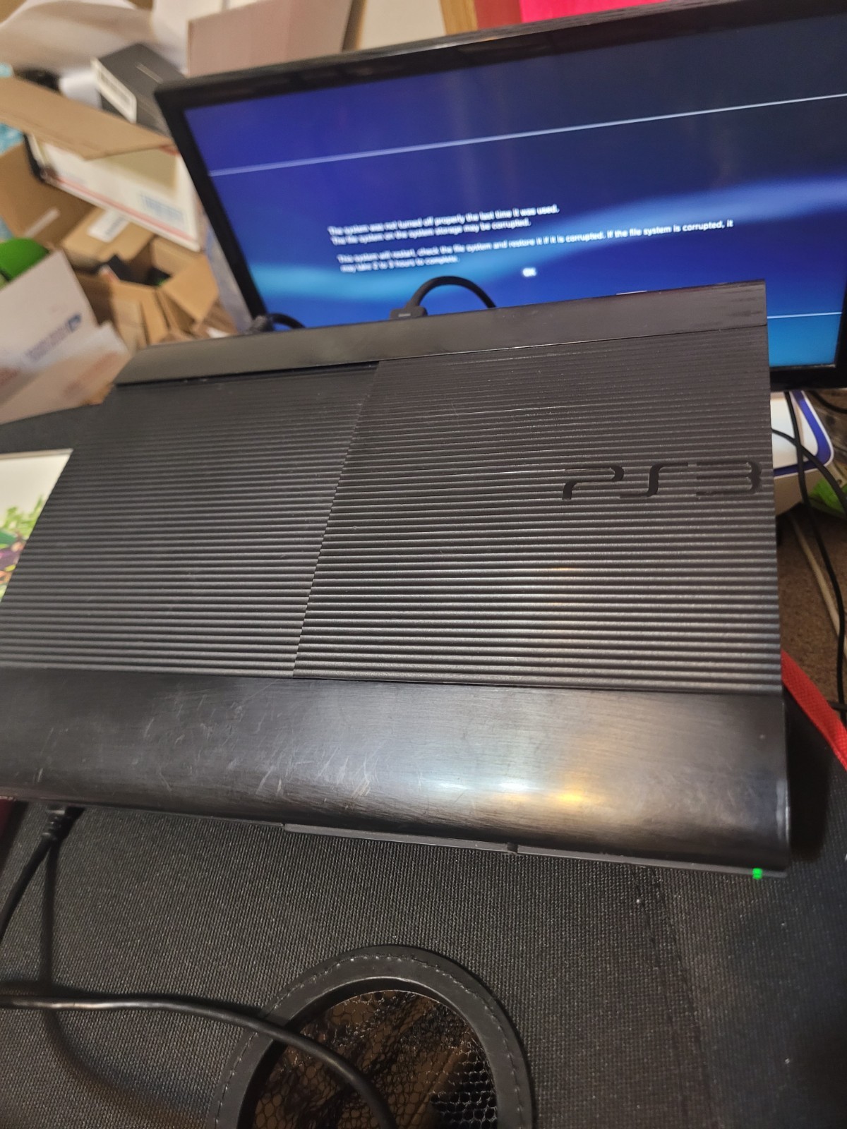 PS3 Super Slim CECH-4001C 500GB Controller, Power Cord And Games Bundle