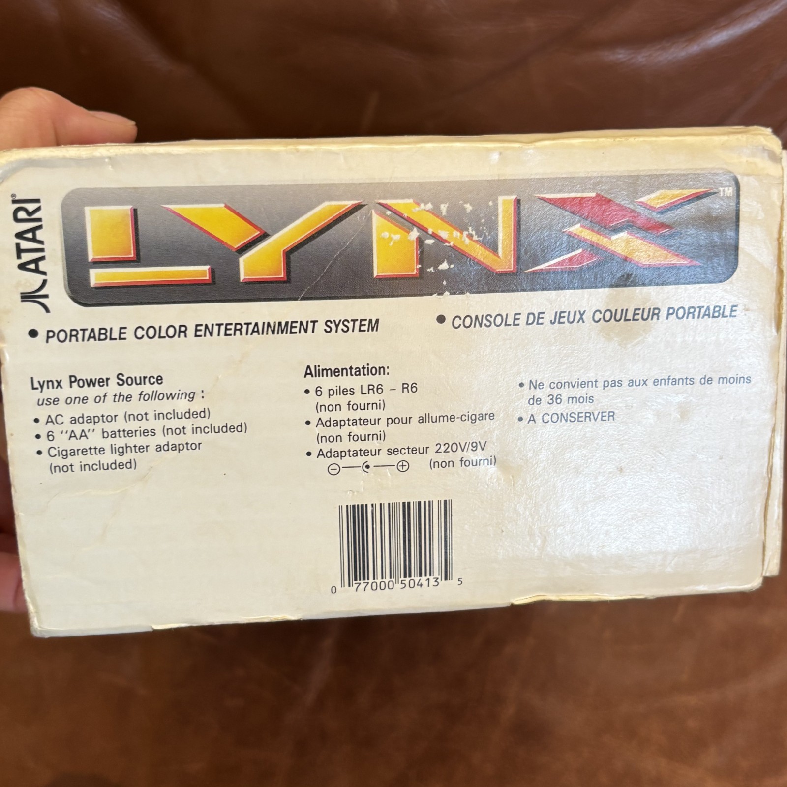 Vintage Atari Lynx Model 1 Video Game Console Handheld New in Box READ