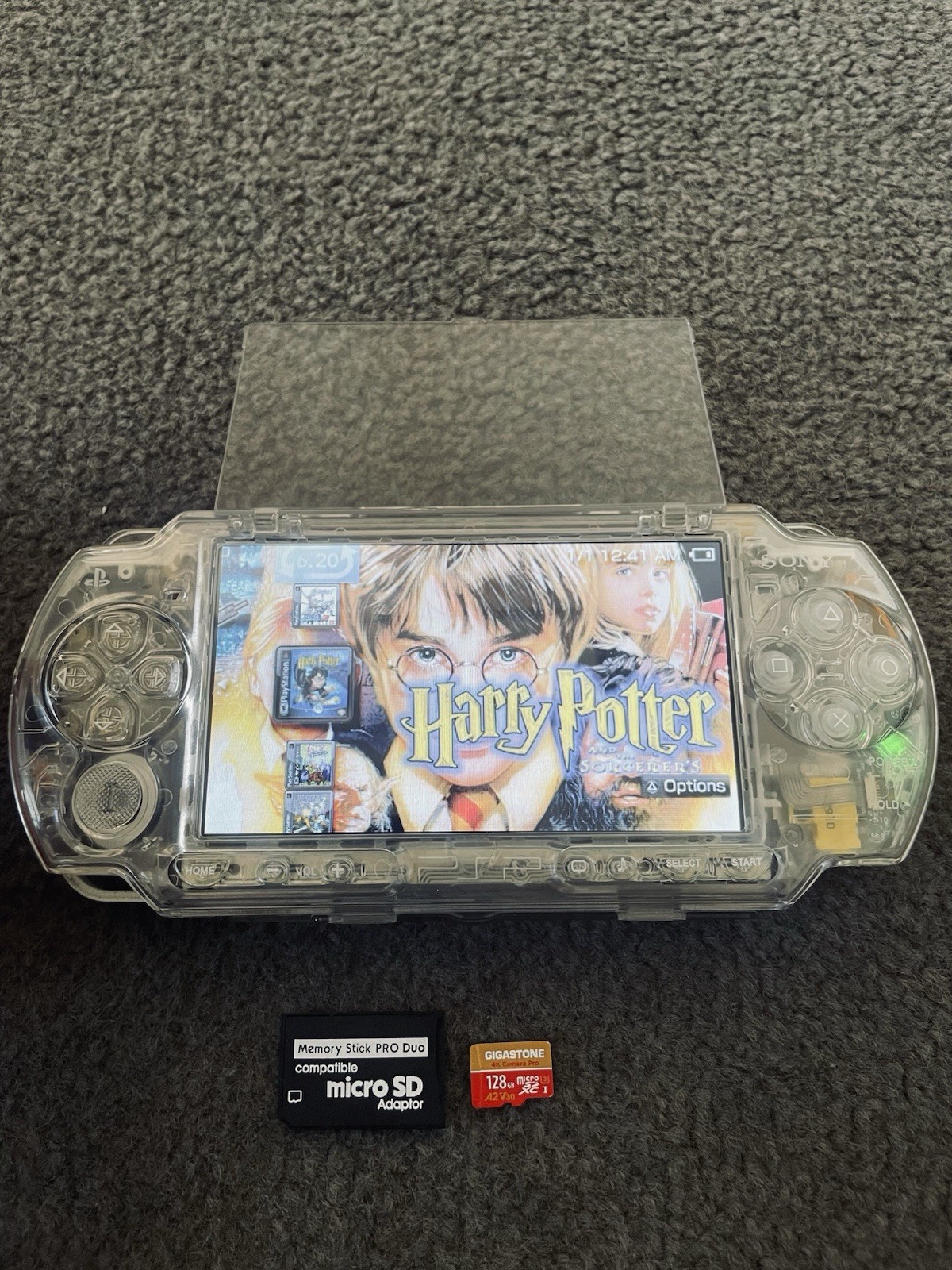 Custom Built 128GB SD Memory card for psp 1000 2000 & 3000 (Read description)