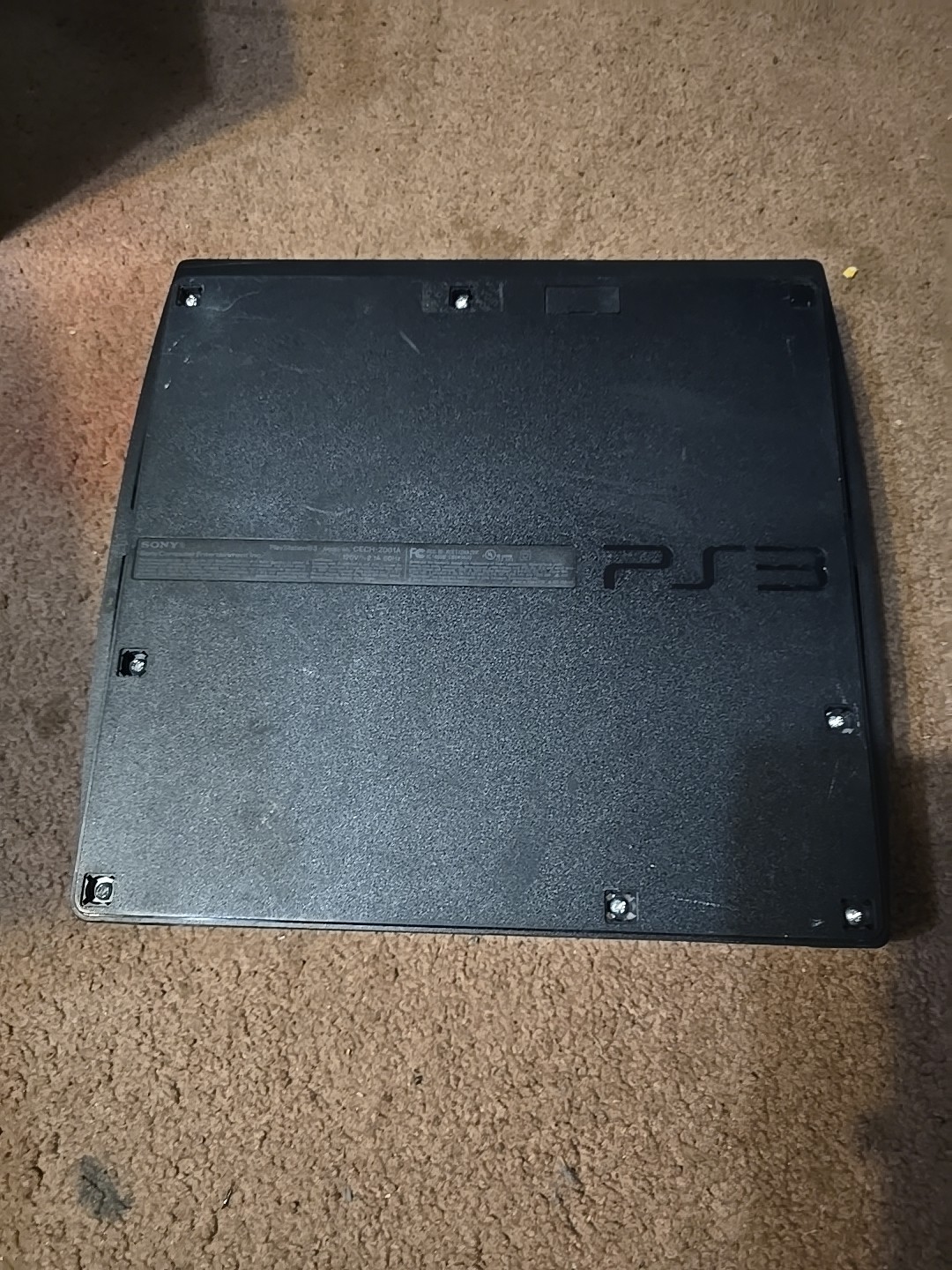 PS3 Slim 160GB Console w/ Box TESTED — No Controller — As Is
