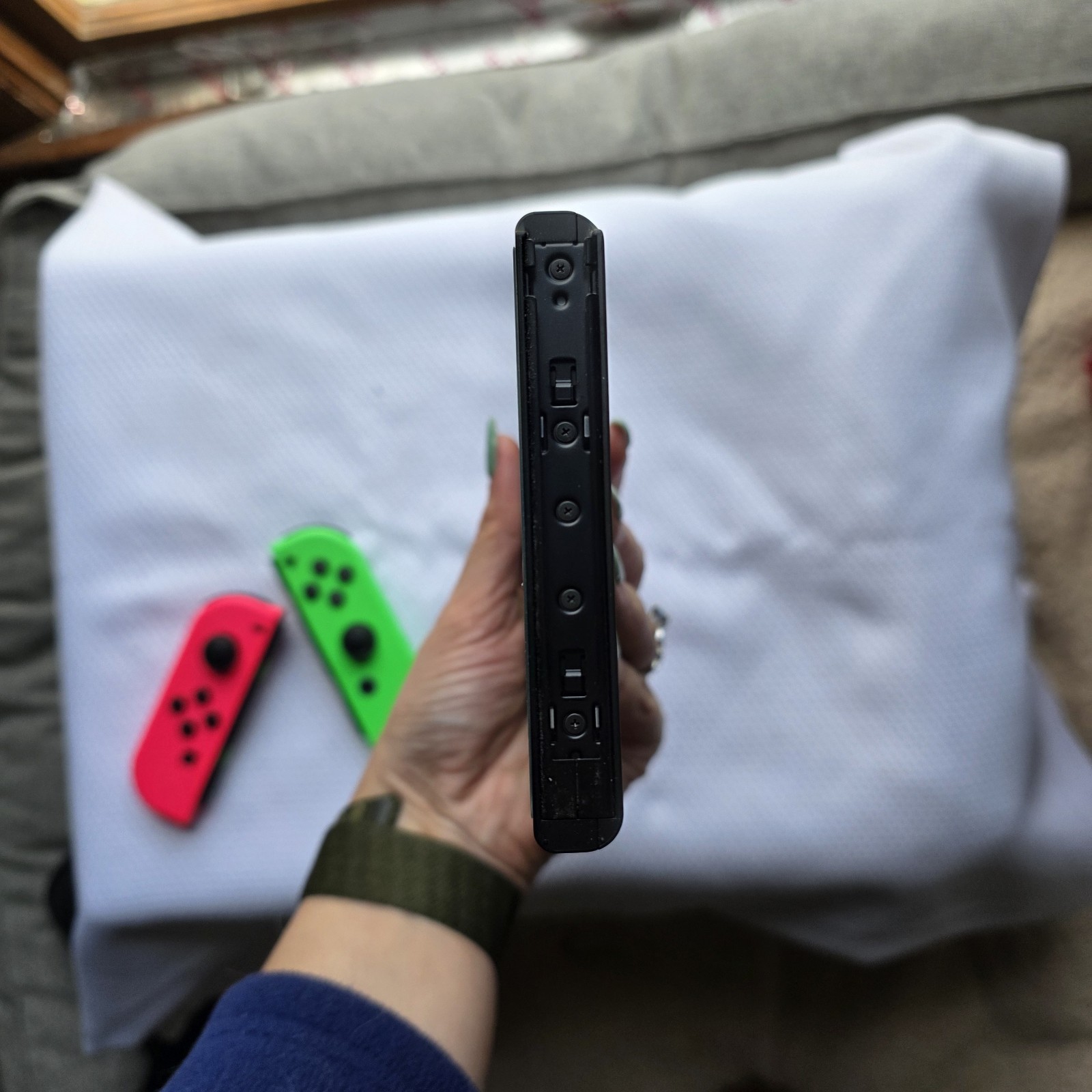 Nintendo Switch Console Neon Red/Green Joy-Con + Nitro Deck Controller