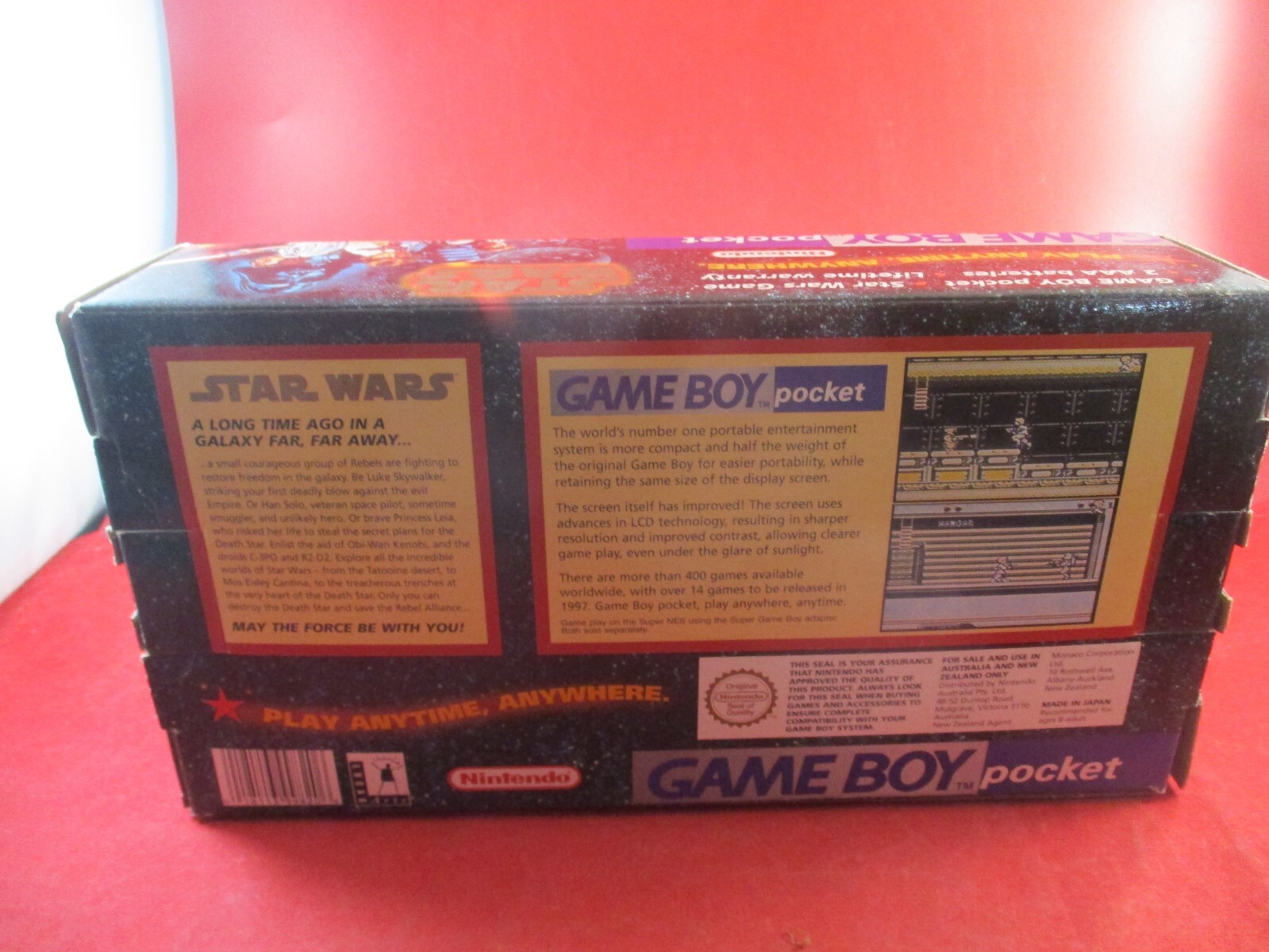 Nintendo Game Boy Pocket Console System Star Wars Adventure Game Pack Bundle Box
