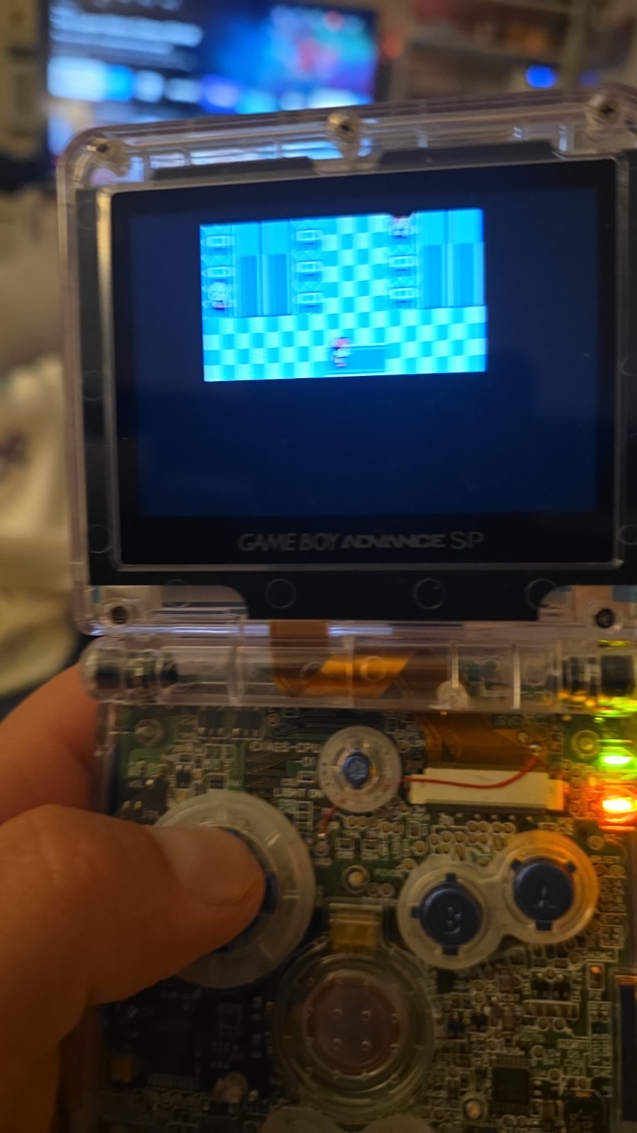 Nintendo gameboy advance sp Metroid Themed Shell Brighter Screen Type C Charging