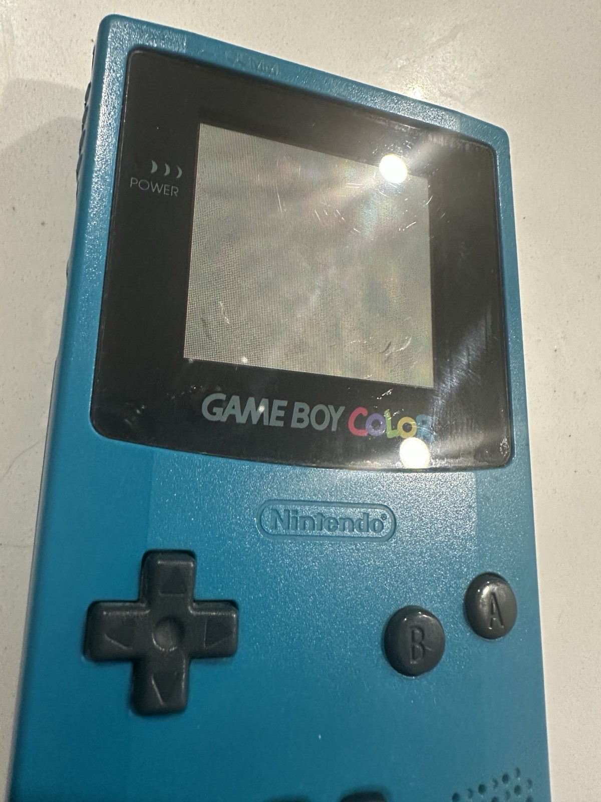 Nintendo Game Boy Color Handheld System Teal Blue Japan CGB-001 Good Condition