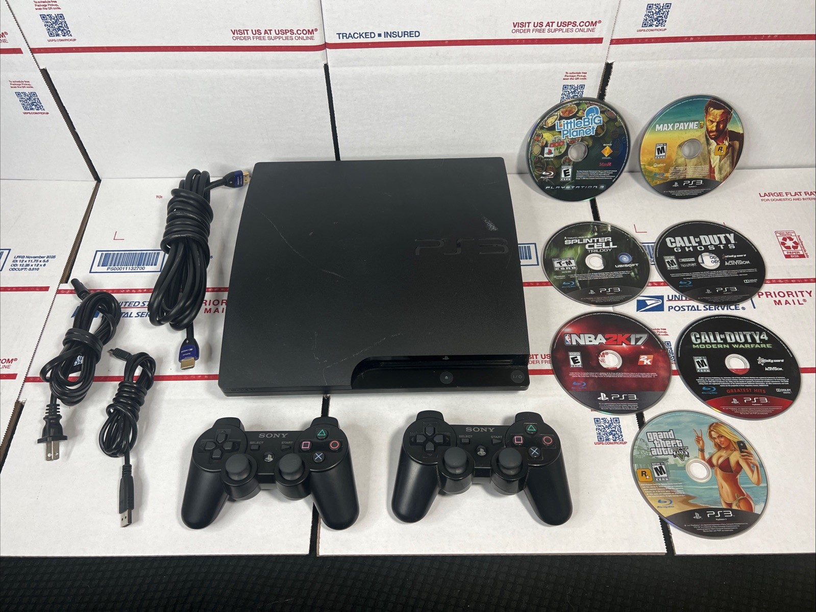 Sony PlayStation 3 Slim 160GB PS3 BUNDLE + Games SAME DAY SHIP – WARRANTY —