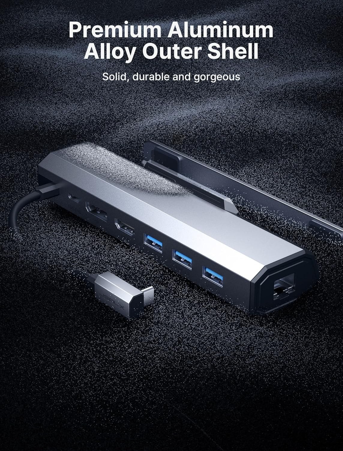 Compact USB 3.2 Dock with HDMI & DisplayPort for High-Performance Gaming