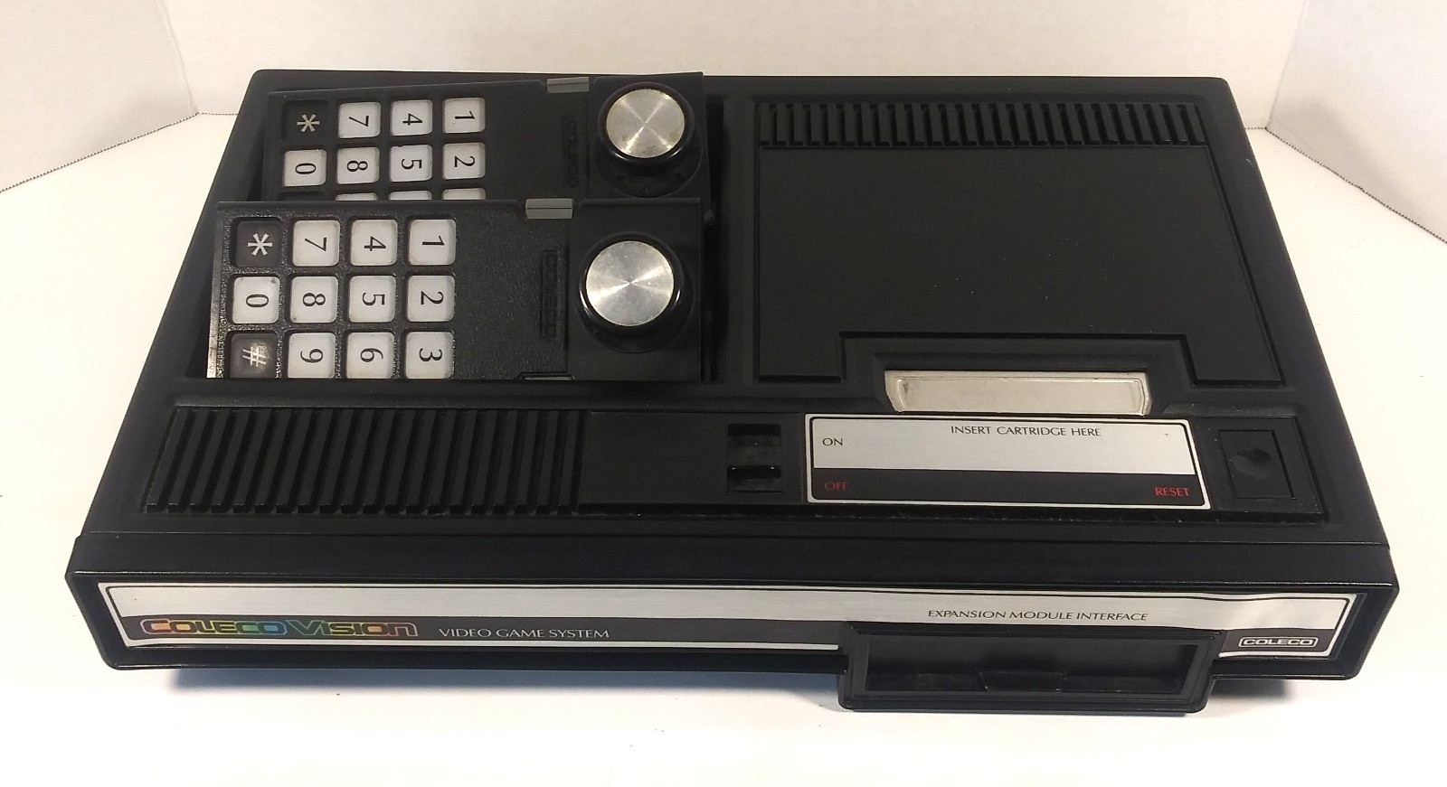 Vtg ColecoVision Video Game Console Power Adapter AV Cable Controllers Untested