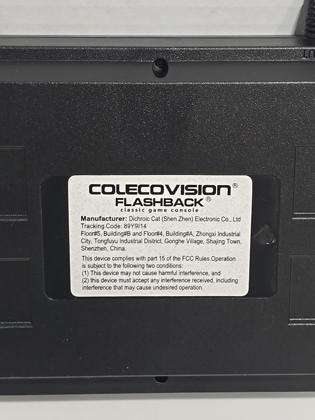 Colecovision Flashback 60 Games Console ONLY No Power Cord or Controllers WORKS