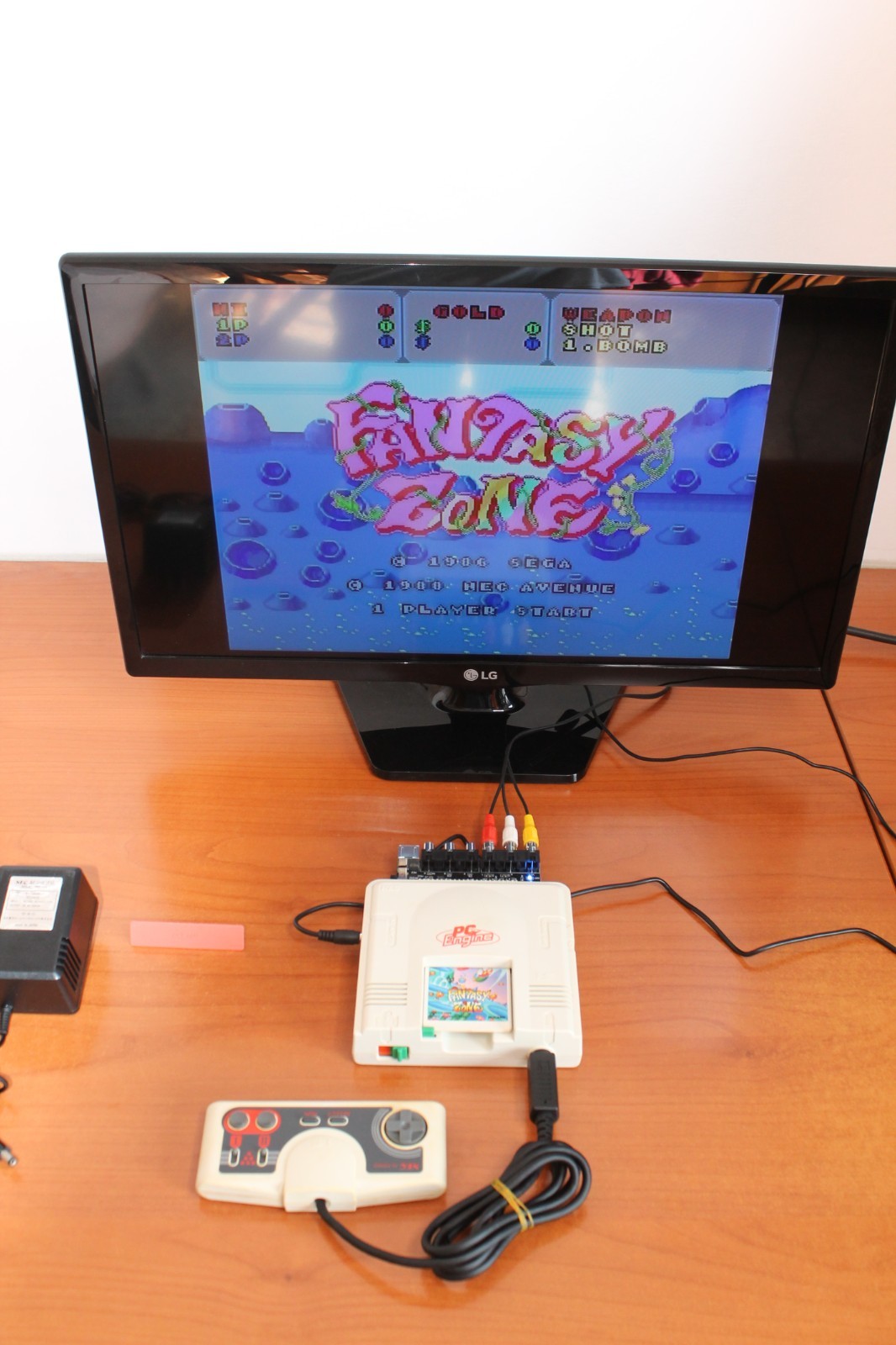 PC ENGINE CONSOLE PCENGINE NEC #2 + New PSU