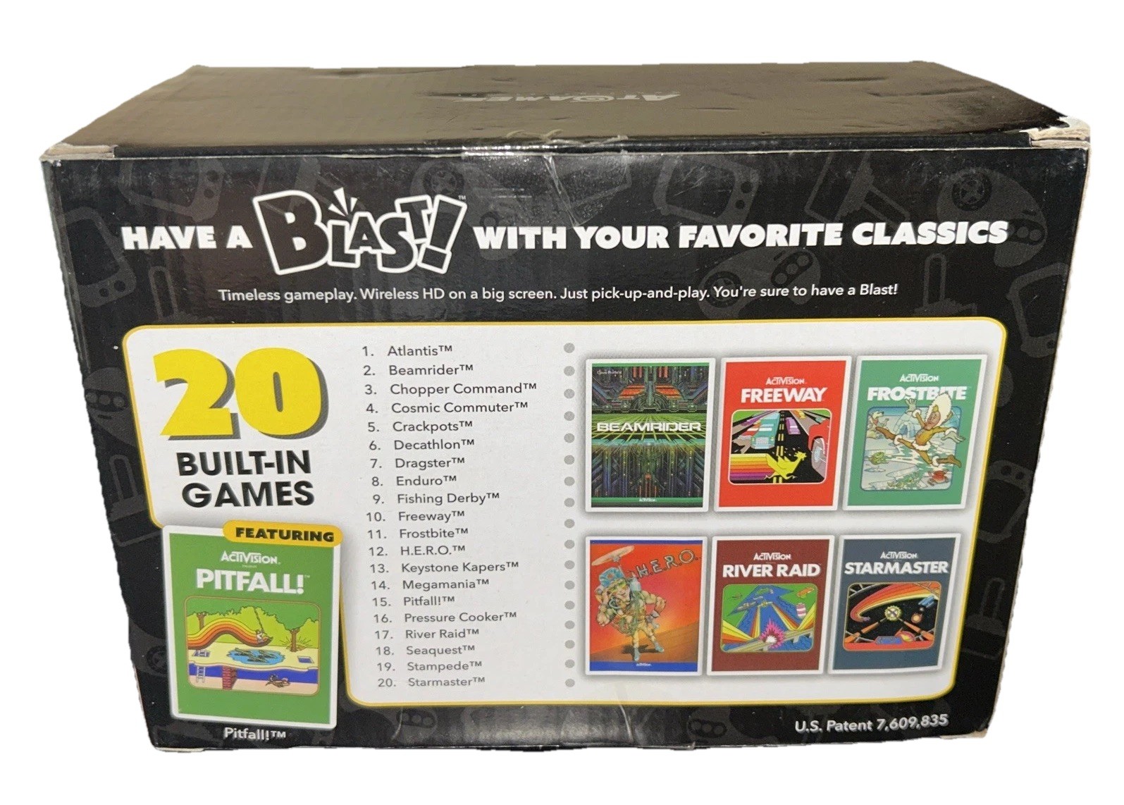 Activision Flashback Blast HDMI Plug & Play Console 20 Built-In Games NIB