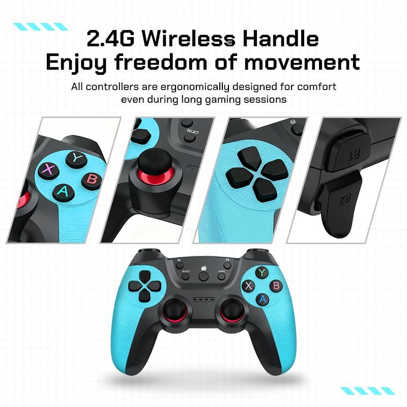 Wireless Retro Video Gaming Controller Console Built-in 50000+Games&40 Emulators
