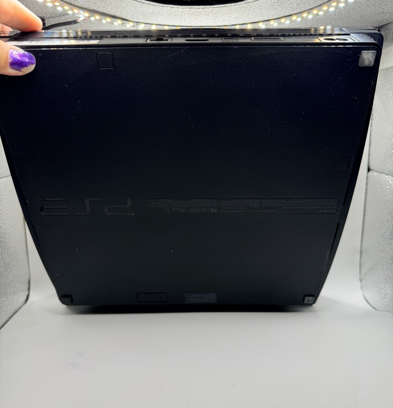 PS3 CECH-2001A Black Console with Cables and Controller