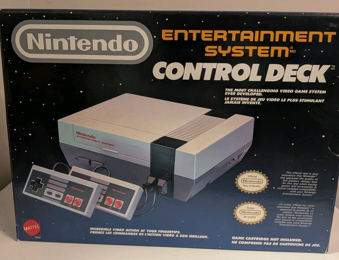 CIB Nintendo NES Mattel Canadian Version NO YELLOWING pristine Console