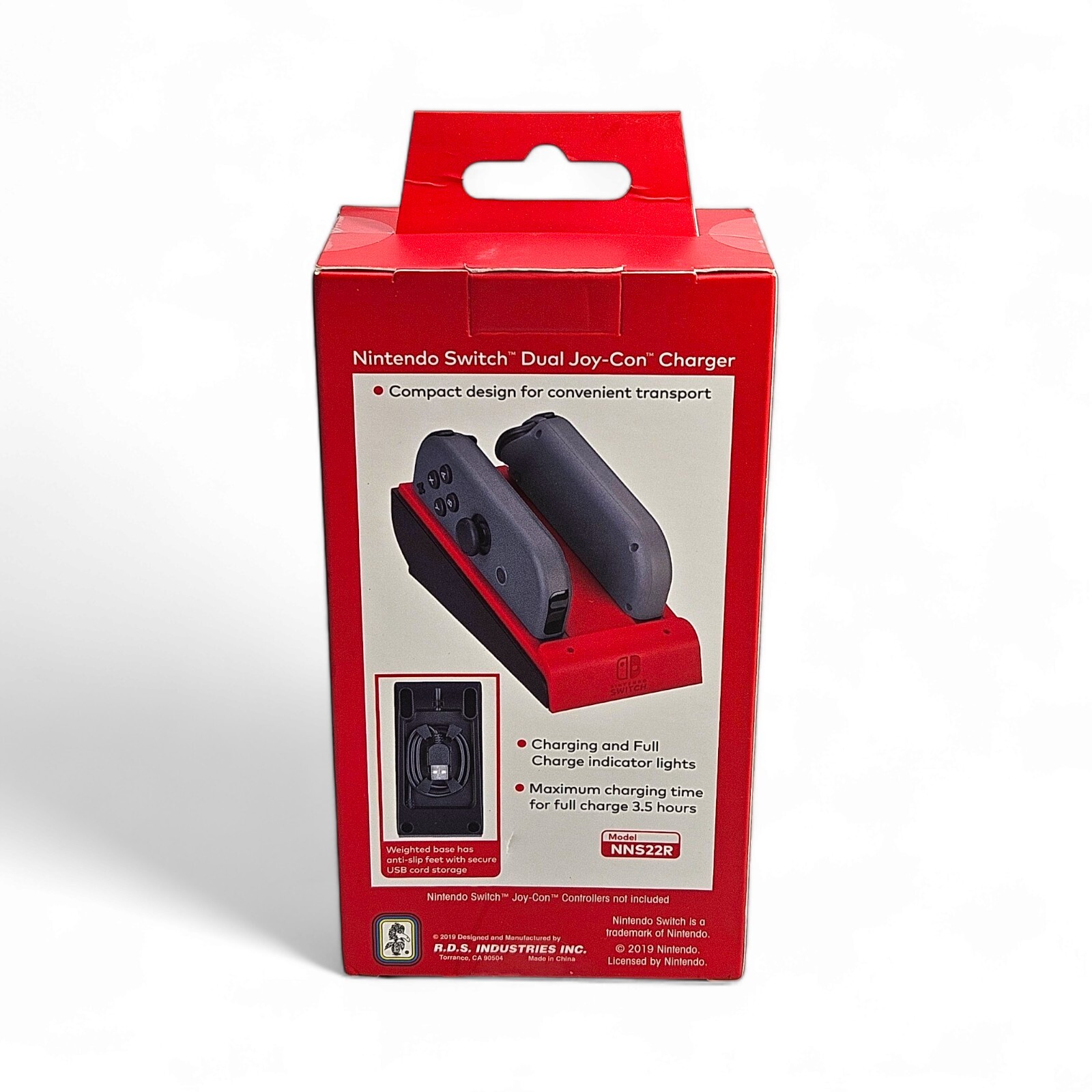 Nintendo Switch Dual Joy-Con Charging Dock Red Model NNS22R By R.D.S. Industries