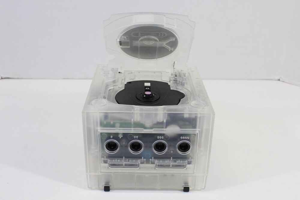 Nintendo Gamecube Clear Transparent White Console & AC AV NTSC-U/C DOL-001 LED