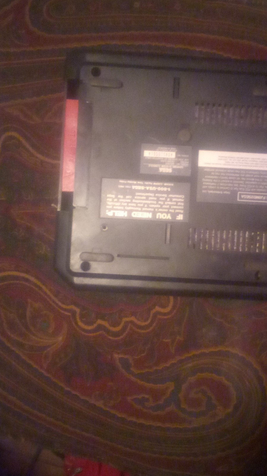 SEGA Genesis console black, model 1601