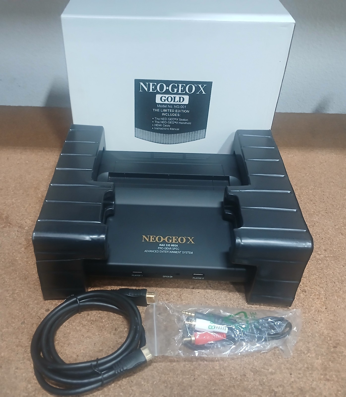 Neo Geo X – Gold – Dock Charging Station (ONLY) with AV and HDMI Cable