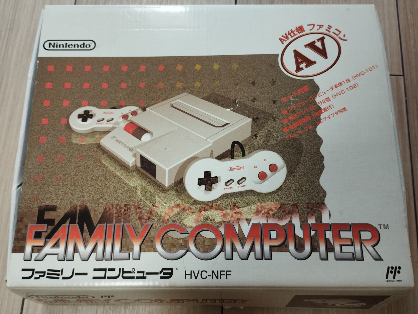 Nintendo New AV Famicom Console System HVC-101NES Japan Box in excellent!!