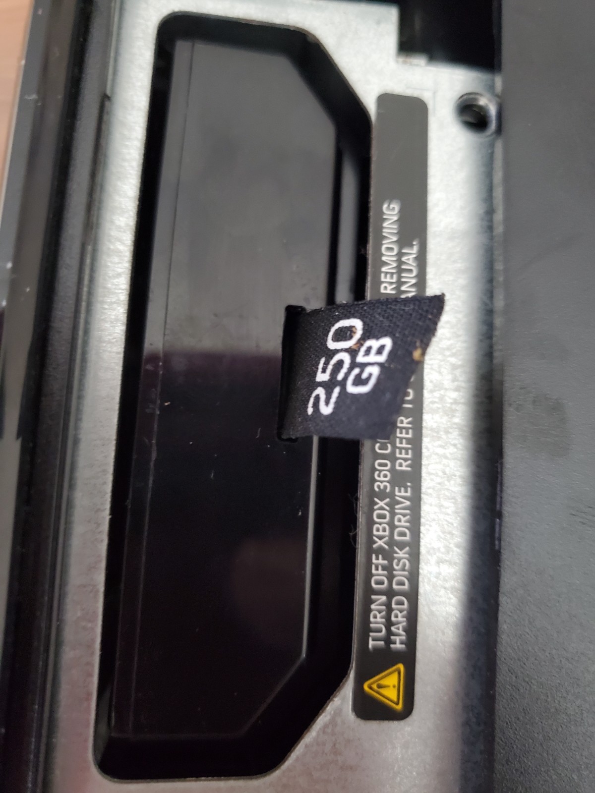 Microsoft Black Xbox 360 w 250 GB *For Parts