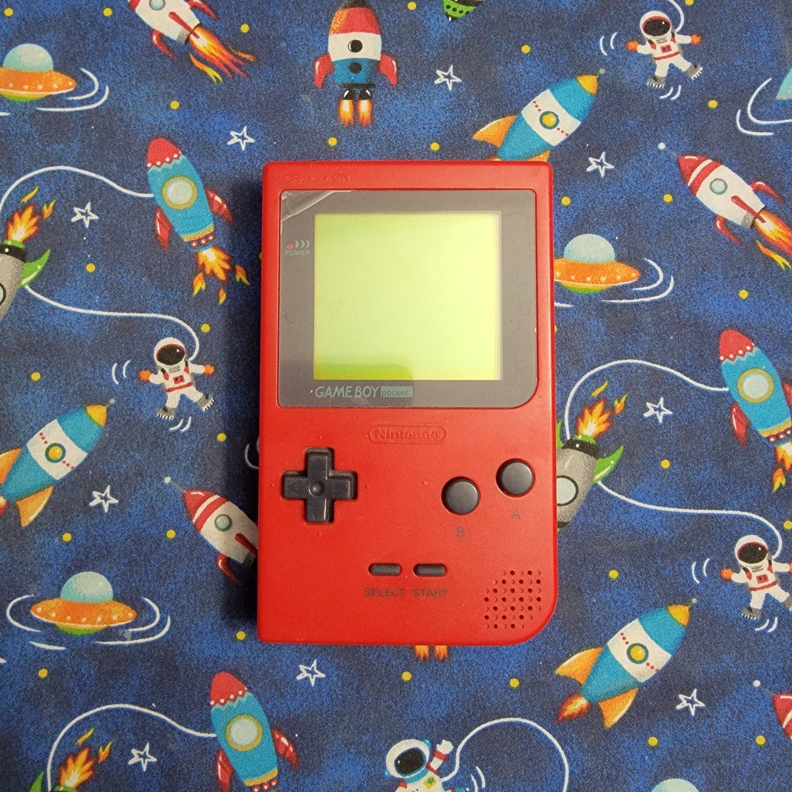 Nintendo GameBoy Pocket Red Console MGB-001 Tested & Working New Lens
