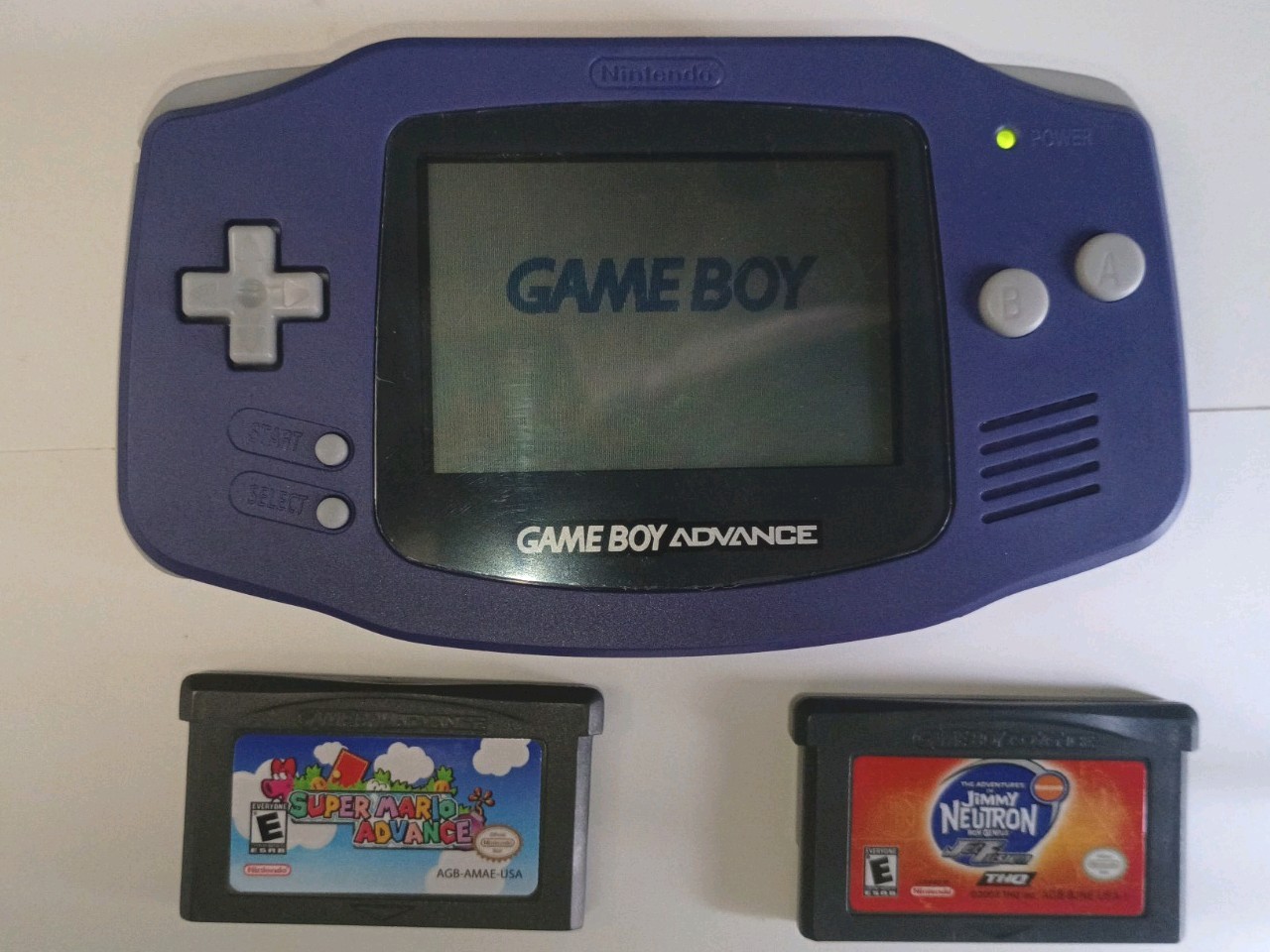 Nintendo Game Boy Advance – Indigo Purple – Excellent Condition games included!