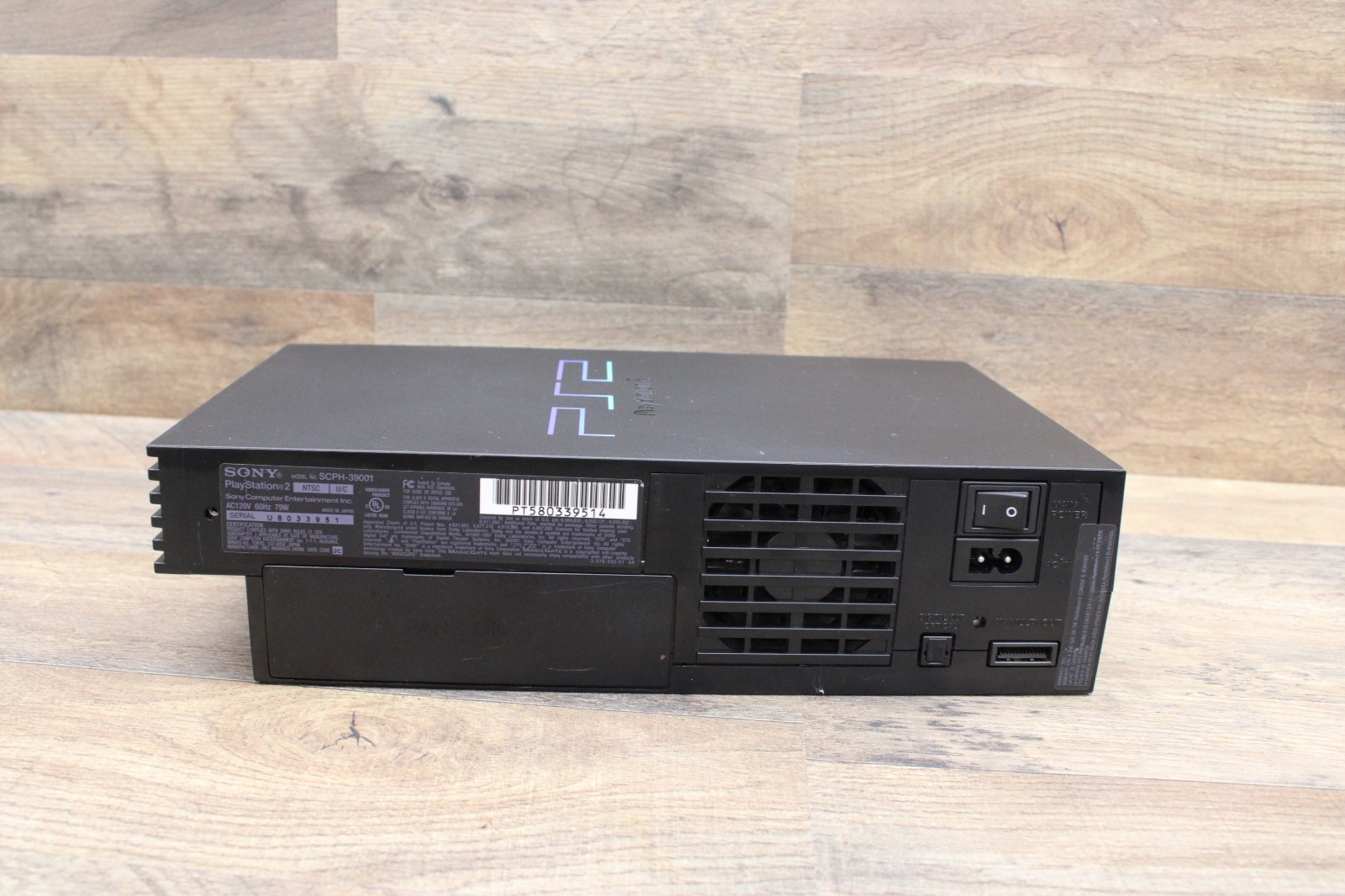 Sony PlayStation 2 Console Black (SCPH-39001) CLEAN! Warranty Sticker TESTED