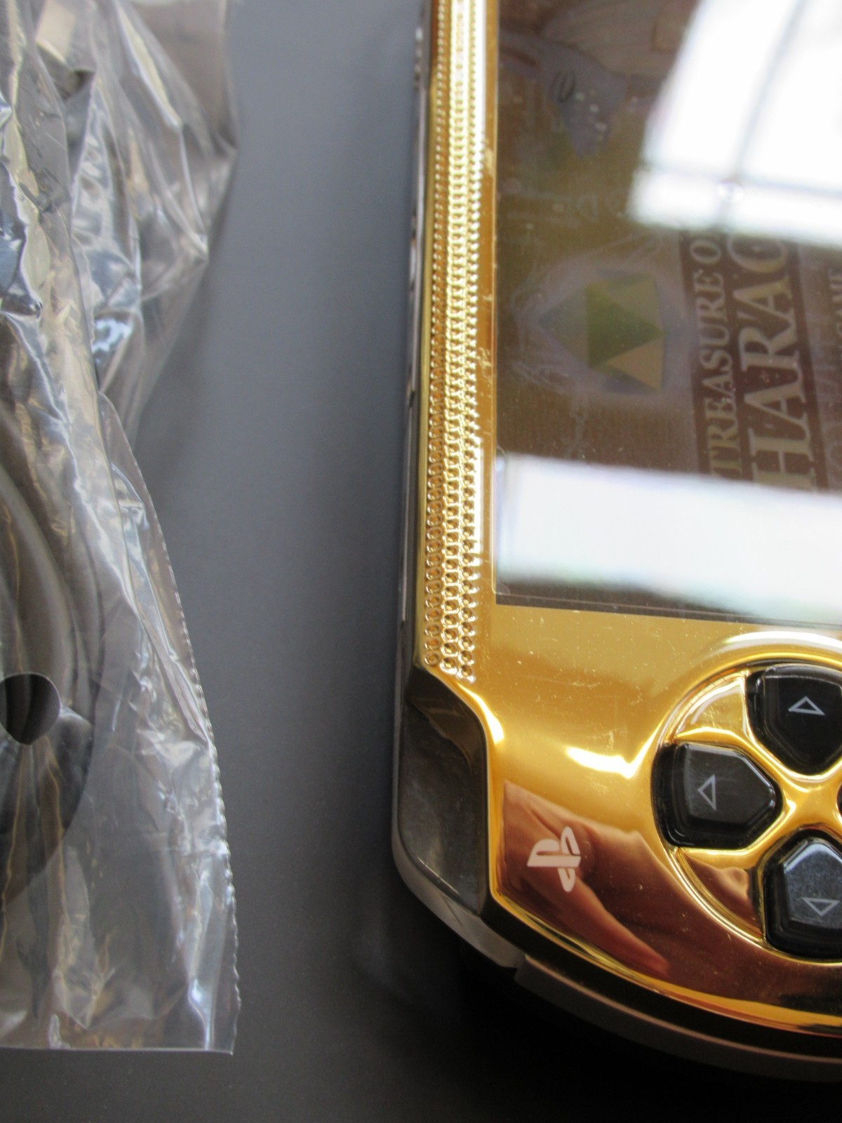 PSP 1000 Black/Gold w/ Ark-4 USB power/data HQ battery SANDISK 32gb working!