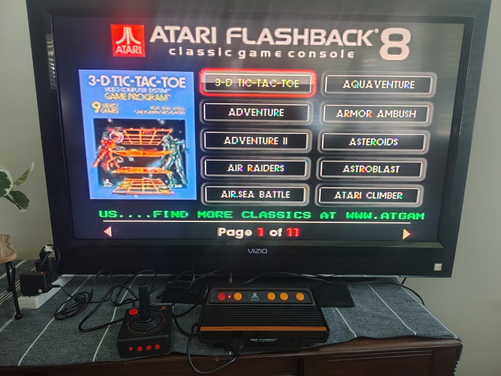 Atari Flashback 8 Home Console Black Orange w/ Joystick & Power Adapter