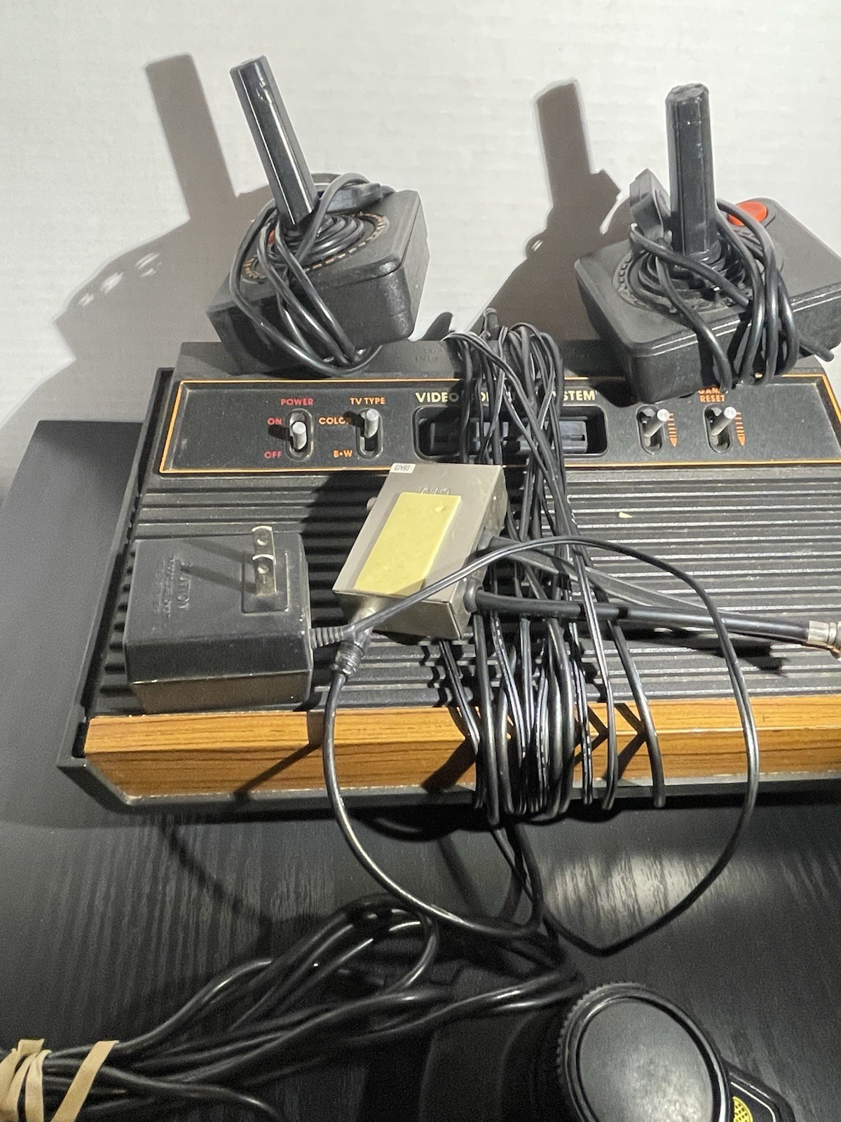 Vintage Atari 2600 Console Widely Known As A Wood Grain Console with Games