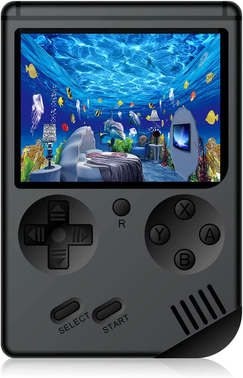 Retro Handheld Game Console 168 Classic 8Bit Games 3″ LCD Screen AV TV Out Black