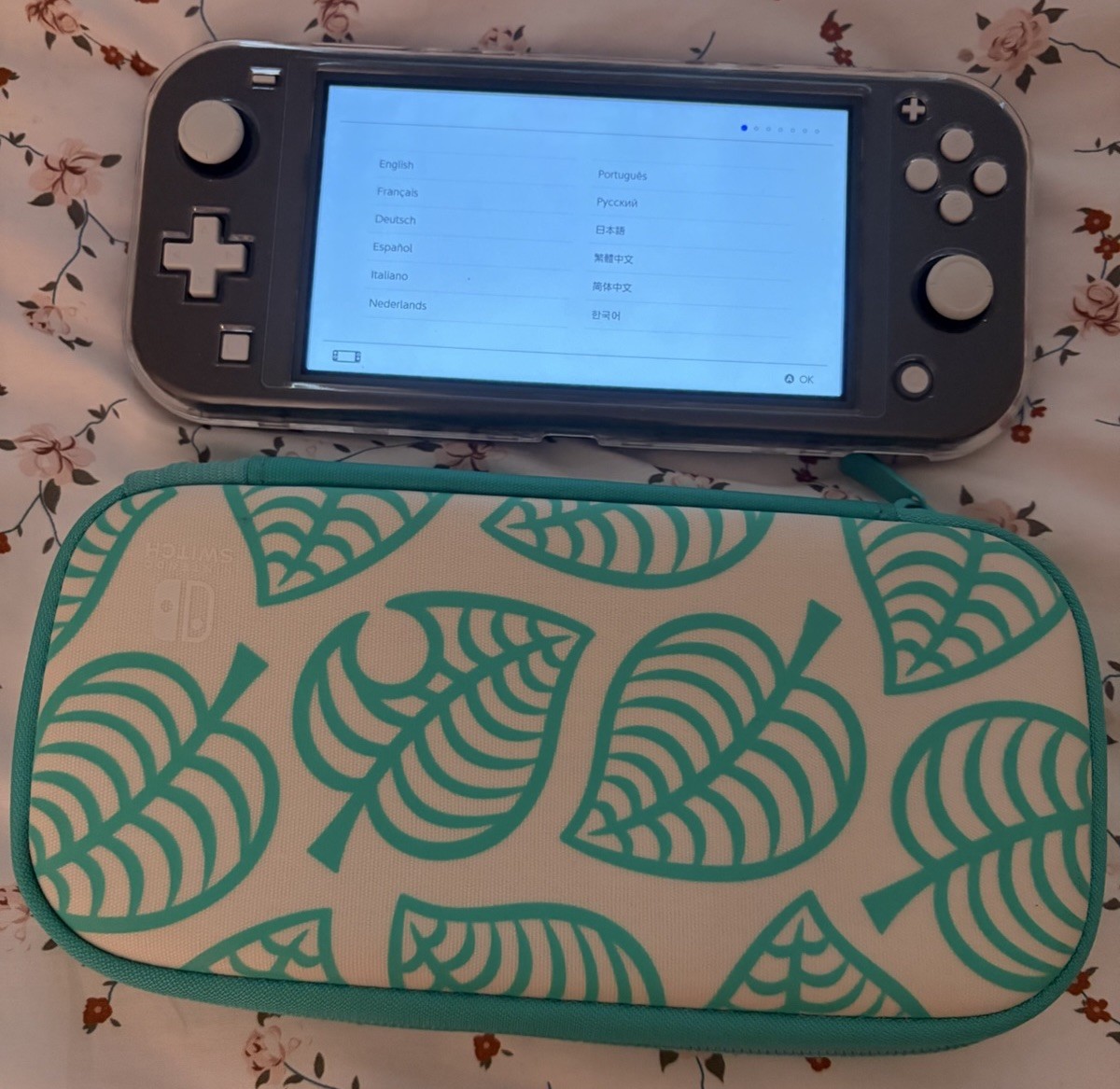 Nintendo Switch Lite Gray With Travel Case & 128 GB SD Card Adult Owned NWOB!