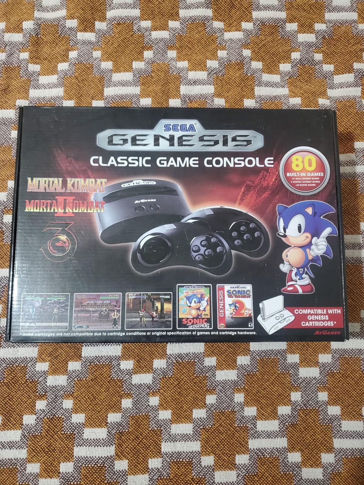 AtGames Sega Genesis Classic Console 80 Games Plug N Play 2 wireless Controllers