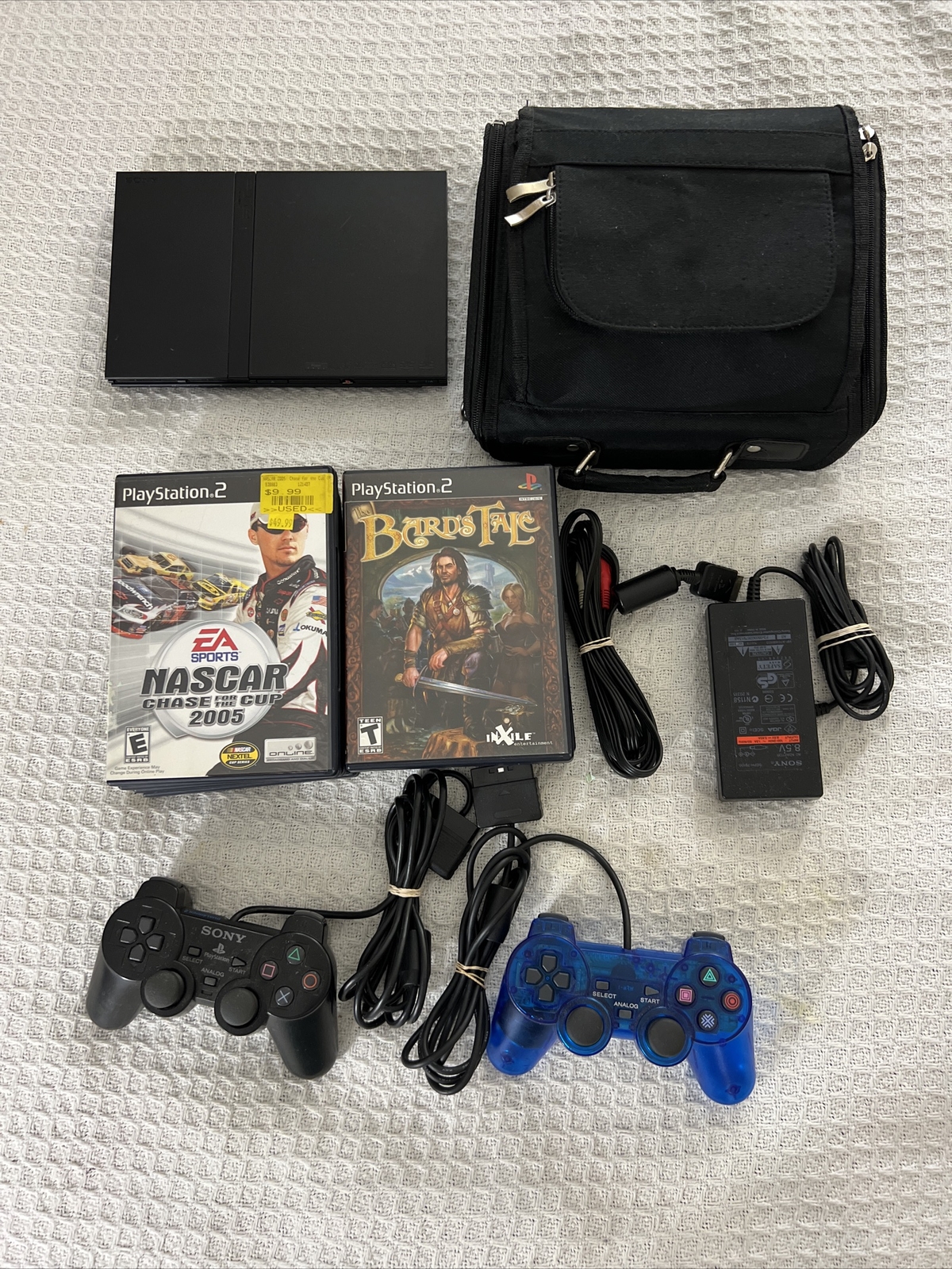 Playstation 2 Slim (PS2) Console – Black – Sony – Bundle – Accessories Included